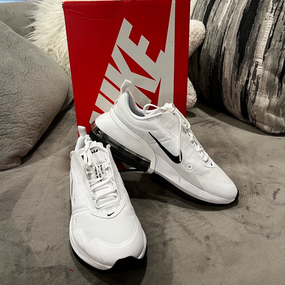 Nike Air Max UP White/ White metallic  Women’s Athletic Running Training Shoes